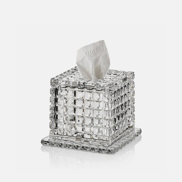 Clear Square Tissue Holder with Base