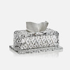 Clear Rectangular Tissue Holder with Base