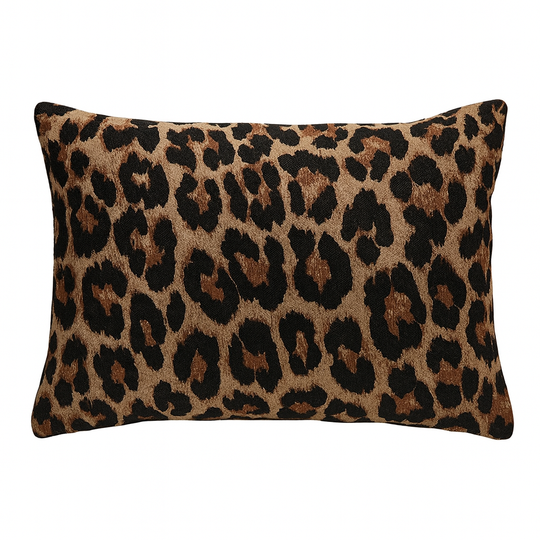 Carino Cushion — Leopard Jacquard (45x45 cm)