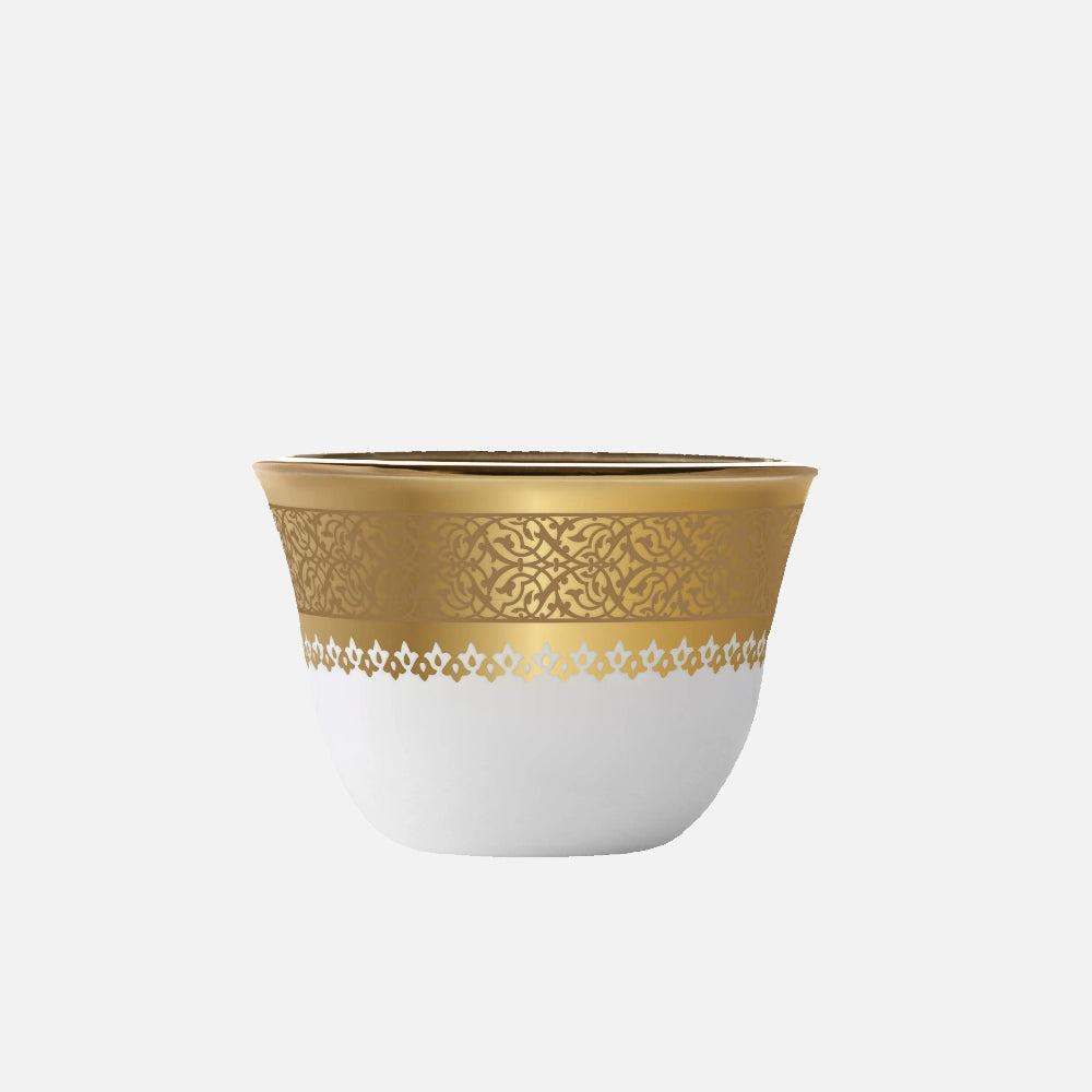 Dimlaj Cordoba Set of 6 Pcs Cawa Cups (Gold) - Premium Cawa Cups from Cordoba By Dimlaj - Just $200! 
