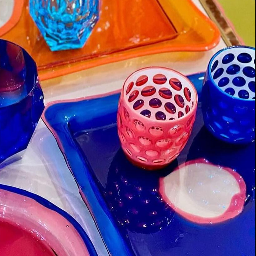 Lente Acrylic Tumbler, Fuchsia