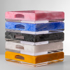 Donovan White Acrylic Tray, 40x30cm