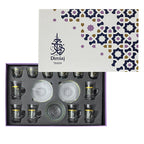 Dimlaj Touch Tendril 19 Pcs Assorted Drinkware Gift Set (GOLD) - Premium Gift Set from Dimlaj Touch - Just $175! 