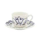 L'Archipel Sentimental Espresso Cup and Saucer, 80ml, Set of 2