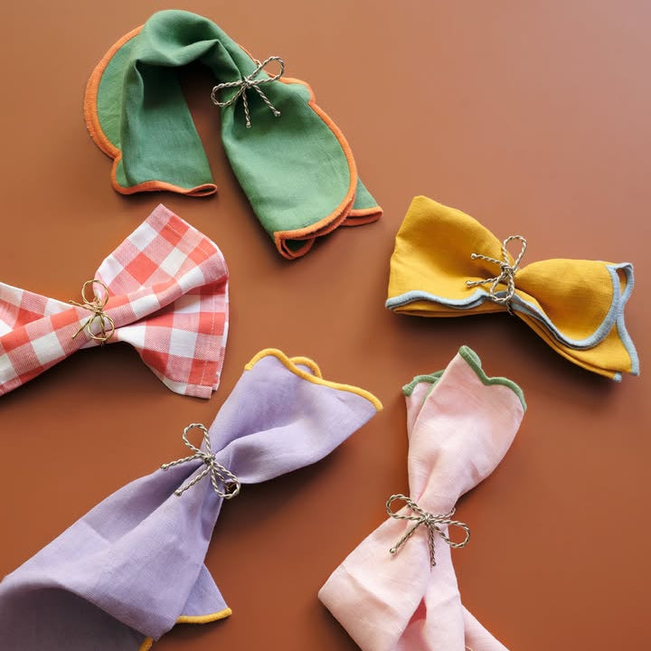 Set of 4 Napkin Holders Bow 4 Finishes