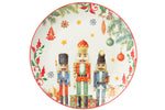 Nutcracker Round Ceramic Plate – White Large Gift Box Plate