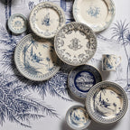 Blue Mismatched  Cake Plate (Ø 30cm)