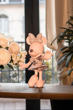Minnie Welcome Lace Small Figurine - Black/Beige