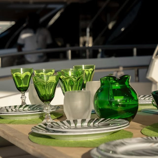 Dolce Vita Acrylic Wine Glass, Green