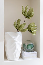 Vase Mirena Large Ceramic Decorative Clay Vase – White