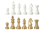 Gold & White Polyresin Chess Set – Deluxe Board 61 cm