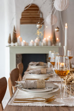 Gold Dotted Transparent Drinking Glass 420ml