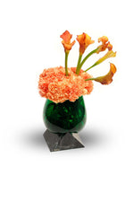 Luna Marbel Base with Melted Glass