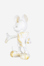 Star Style Mickey Small Figurine - White/Gold