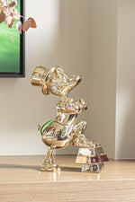 Uncle Scrooge Ingots Chromed Small Figurine - Gold