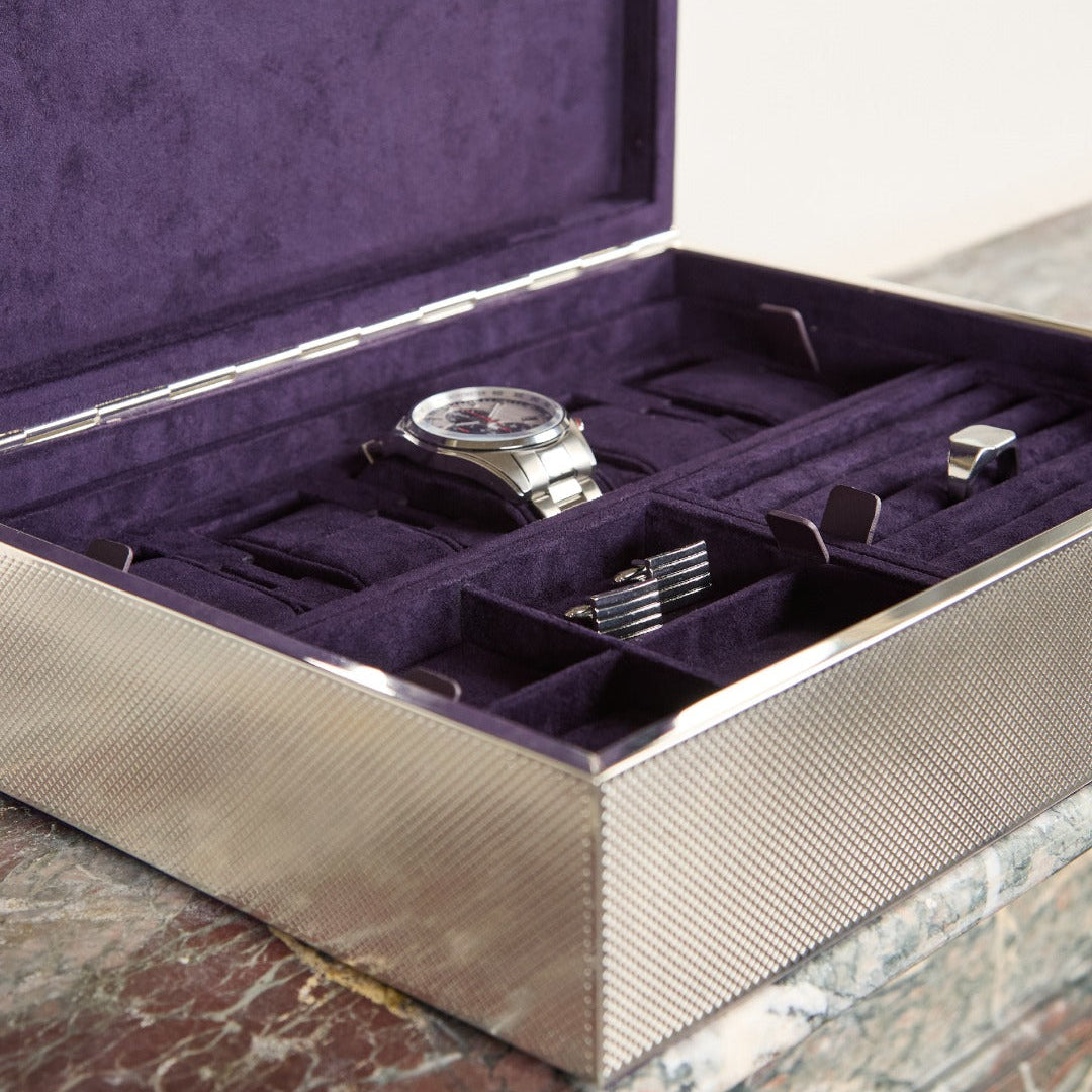 Silver Large Watch Jewellery and Legacy Box