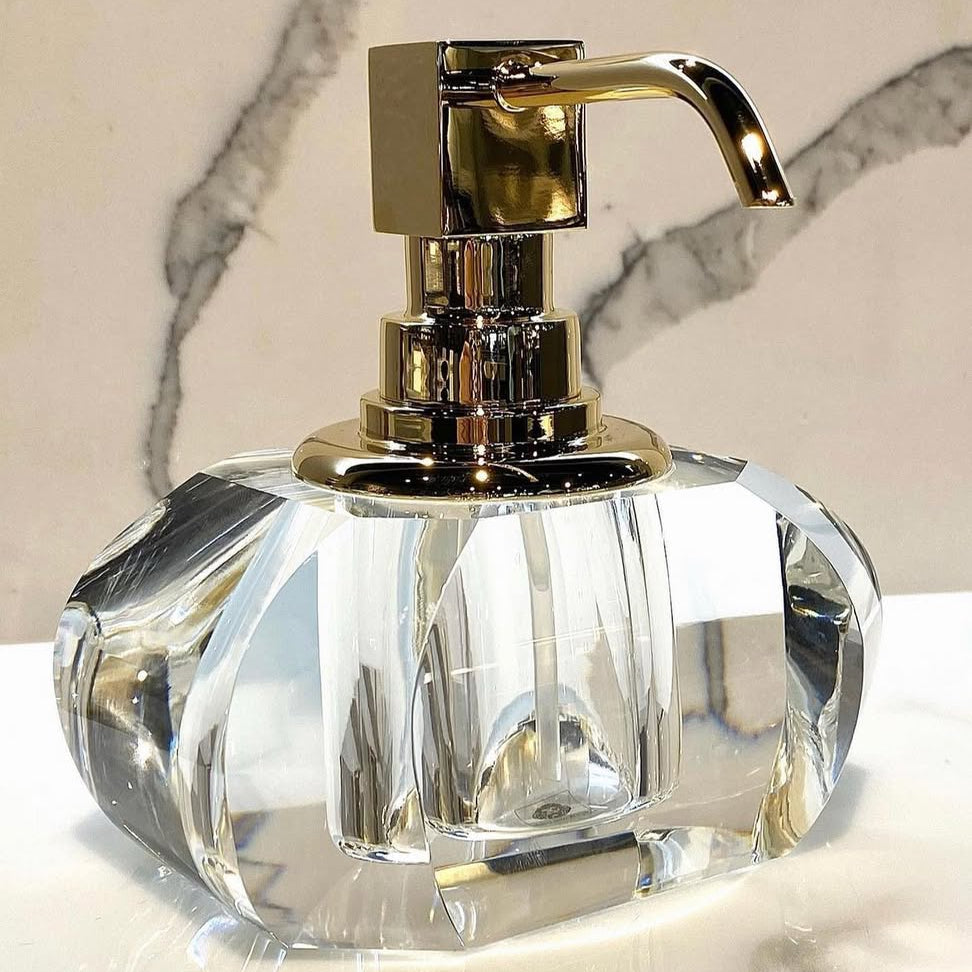 Crystal Glass Soap Dispenser