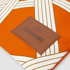 حقيبة ناستري هوم 35×39 سم من القطن بنقشة شريطية