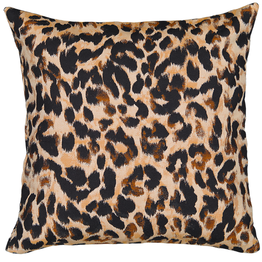 Carino Cushion — Leopard Jacquard (50 × 30 cm).