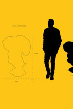 Snoopy Heart Small Figurine - Black/Gold