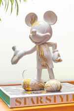 Star Style Mickey Small Figurine - White/Gold
