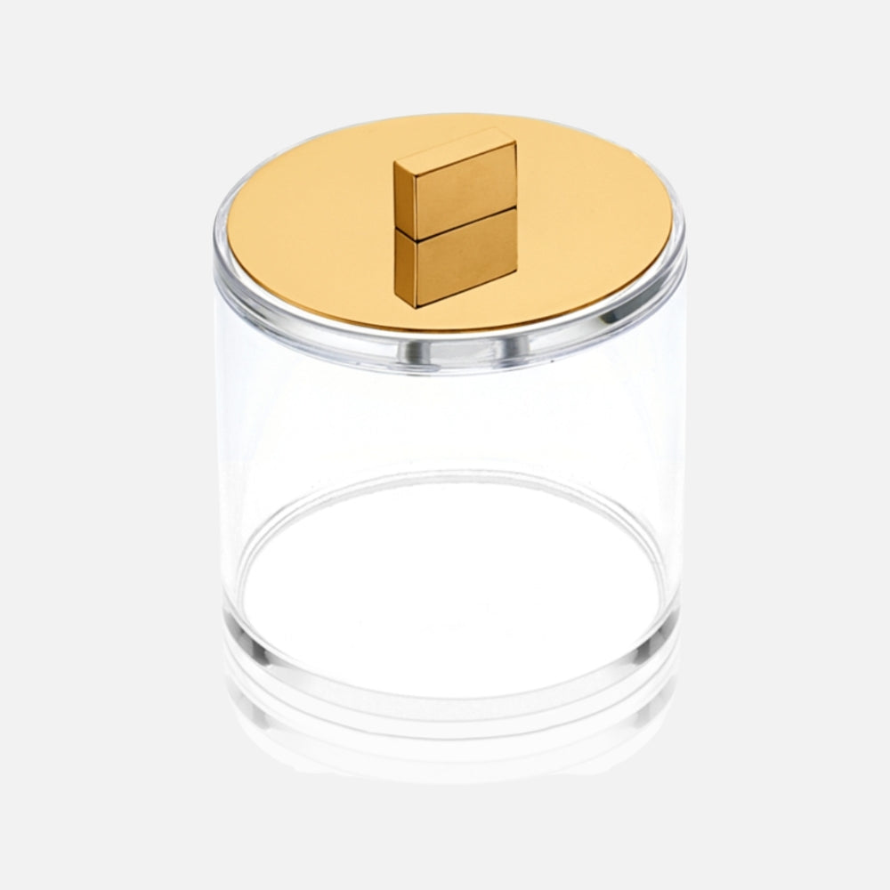 صندوق أكريليك مع غطاء – ذهبي