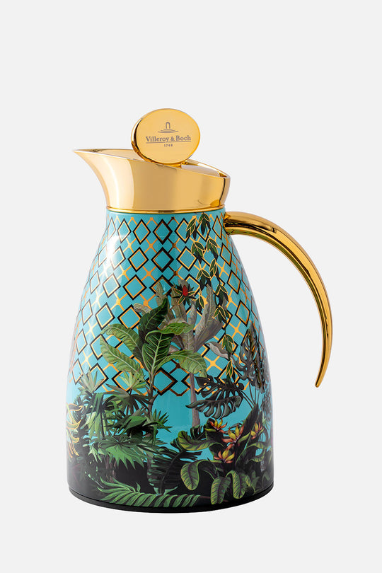 Amazonia 0.7L Thermos Gold Leaves Gold for Home