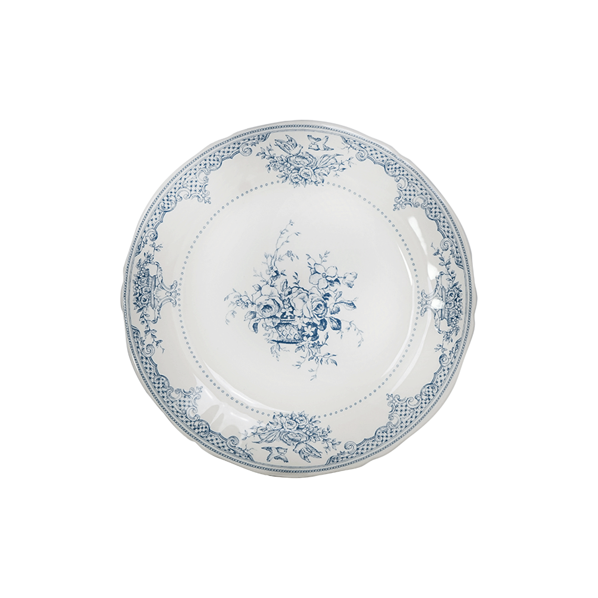 Les Dèpareillèes Bleu Assorted Dessert Plates, 23cm, Set of 6