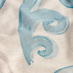 Athenee Peacock Tablecloth – Light Blue 180x300cm