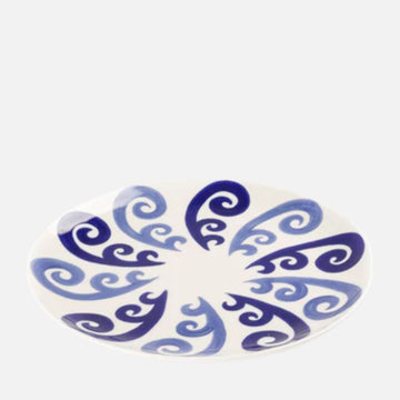 Athenee Peacock Dinner Plate – Two‑Tone Blue 27 cm