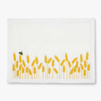 Waww La Table Lucky Blé white linen placemats by Aurélie Bidermann, set of four, front view