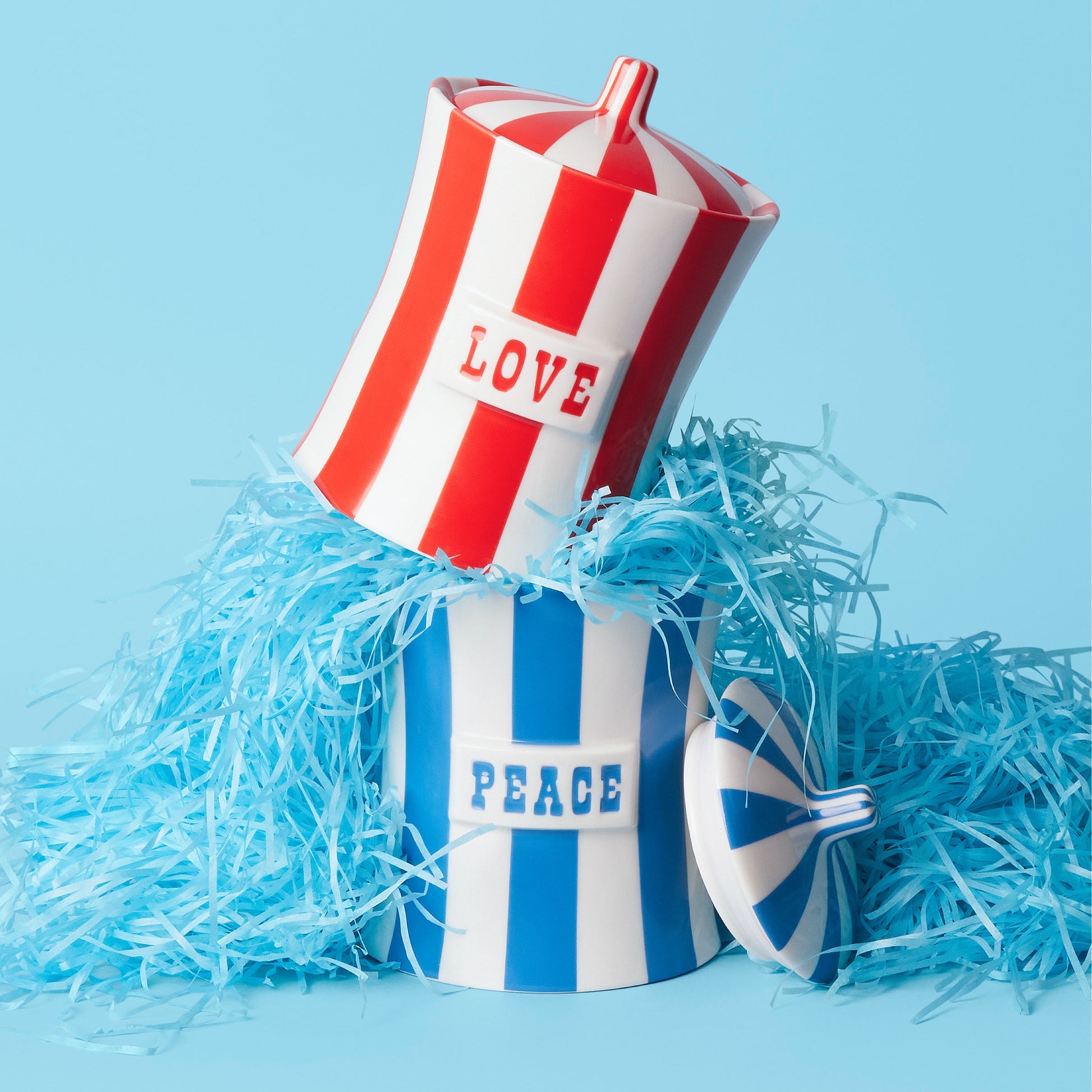 Vice Love Canister - Hand-Painted Porcelain Storage Jar