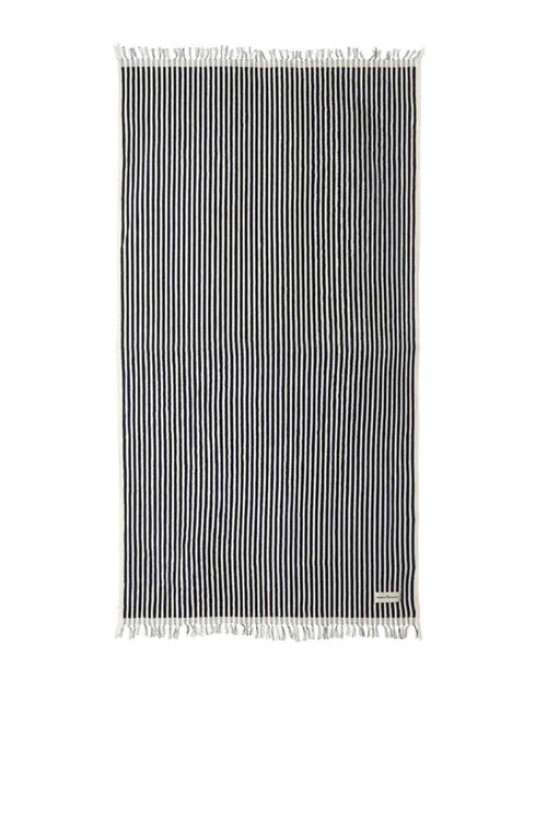Lauren's Stripe Beach Towel, Navy, 168x86cm