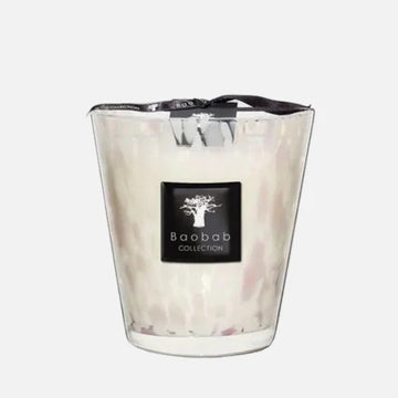 Baobab White Pearls Scented Candle – Max 16
