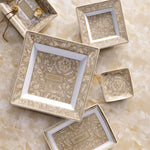 Barocco Beige Platter – Porcelain Rectangular Tray