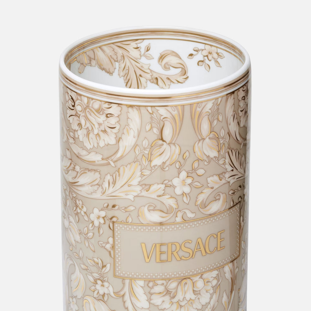 Barocco Vase – Beige Porcelain, 24 cm
