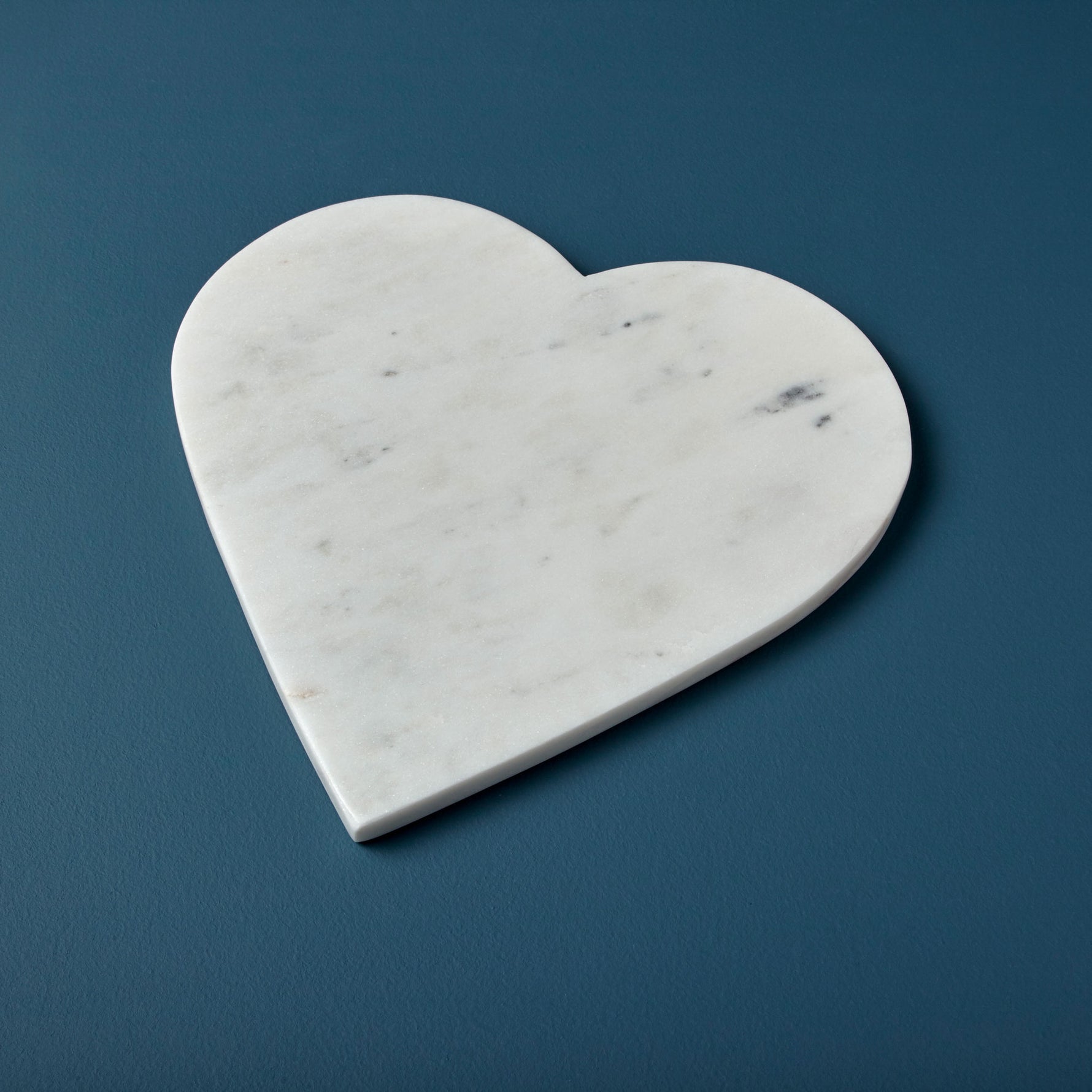 Heart Serving Board Handcrafted – White Marble