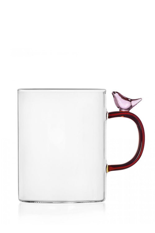 Birds Mug, Pink, 450ml