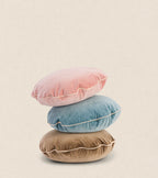 Bomboloni Round Cushion in Pink Velvet