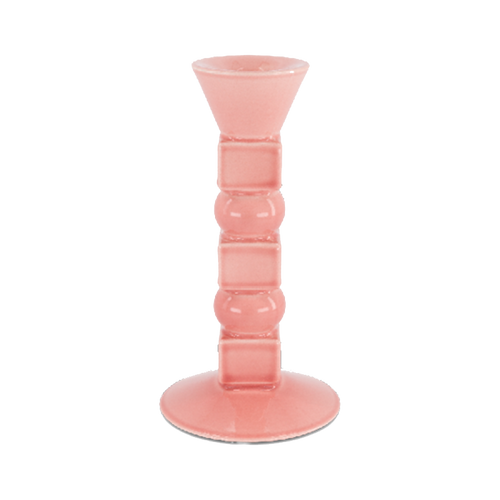 Anna Small Ceramic Candleholder in Powder Pink