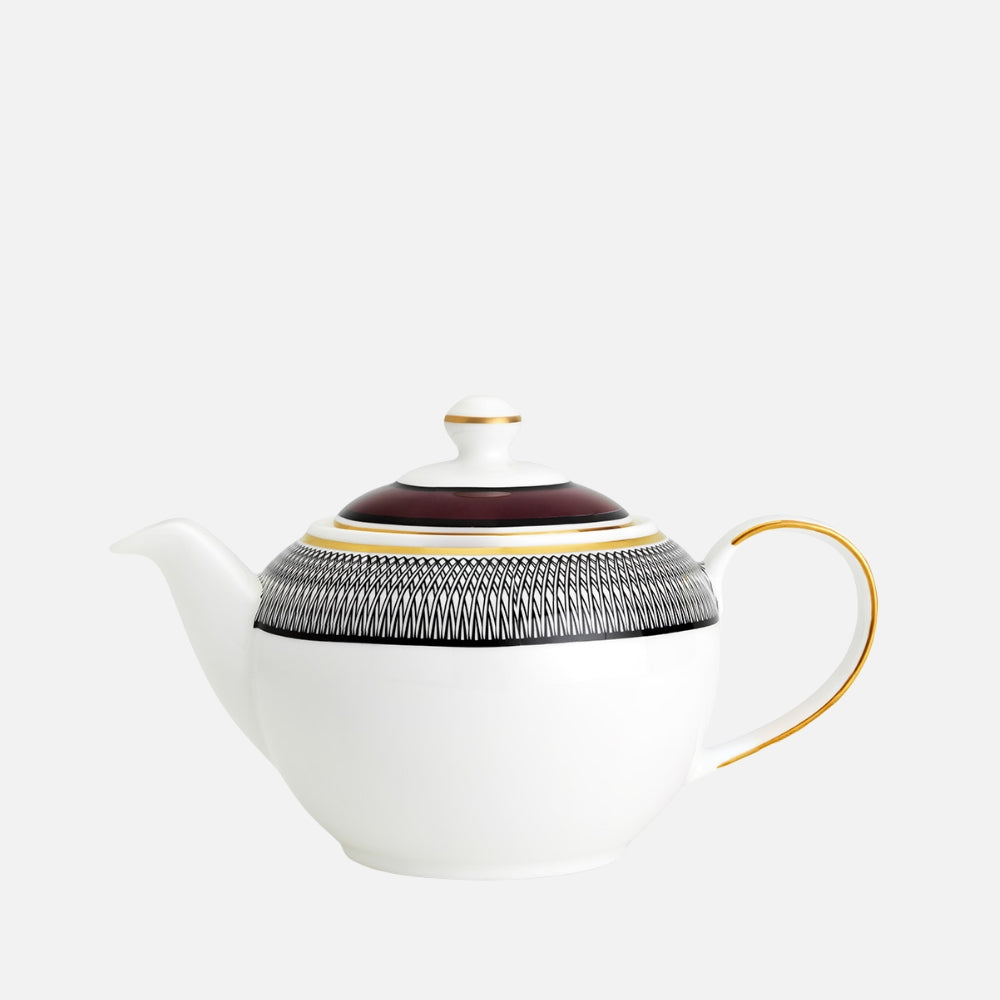 Burgundy Teapot 1L G.B.