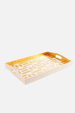 Garden Gate Lacquer Large Rectangle Tray