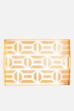 Garden Gate Lacquer Large Rectangle Tray