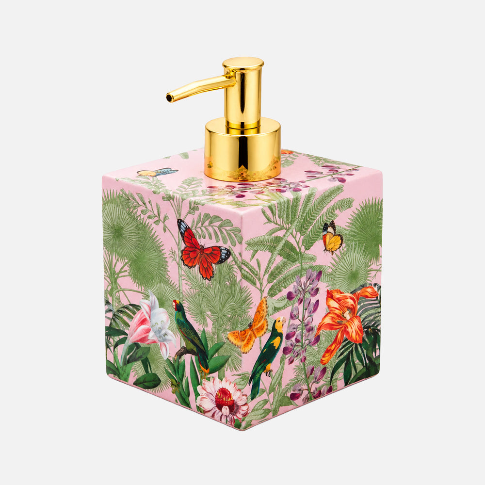 Paradise Garden Lacquer Soap Dispenser