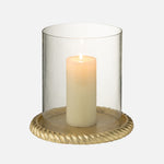Gold Aluminium Candle Holder – Large Decorative Home Accent