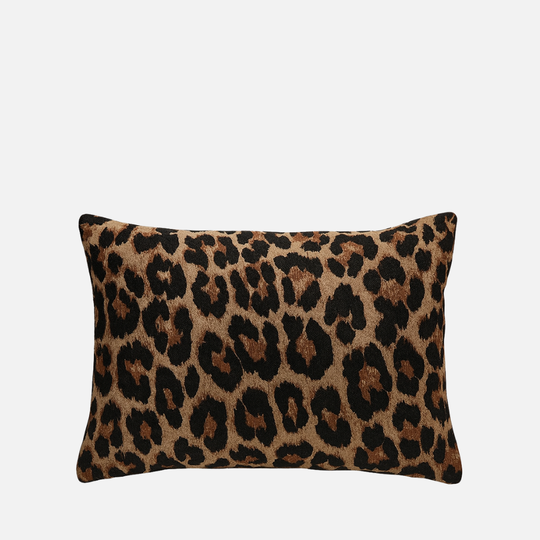 Carino Cushion — Leopard Jacquard (45x45 cm)