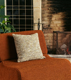 Carino Brown & Green Tweed Effect Cushion (45 x 45 cm)