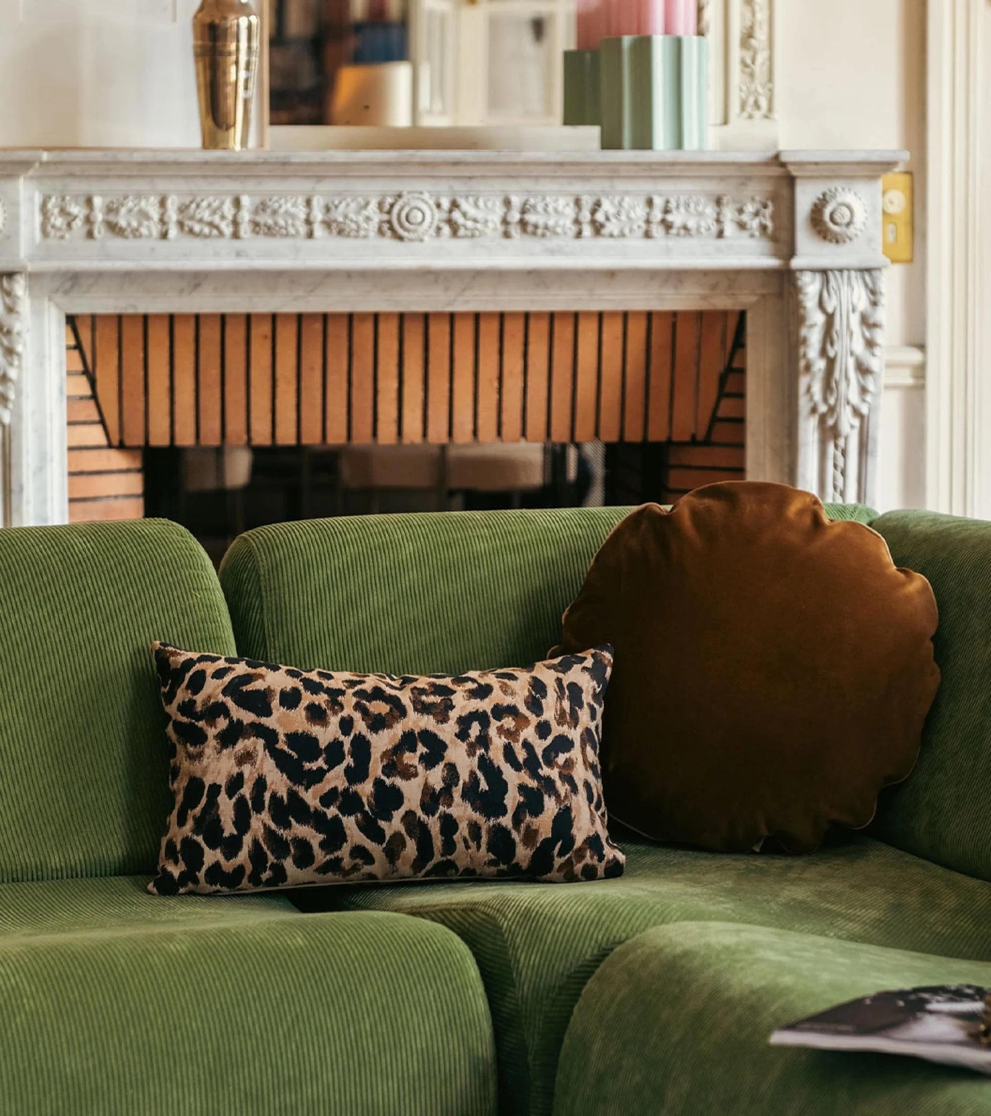 Carino Cushion — Leopard Jacquard (50x30 cm)