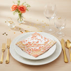 Caspari 40 boxed napkins-Coral Gilde