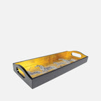 Caspari Bar tray-Gold Zebras